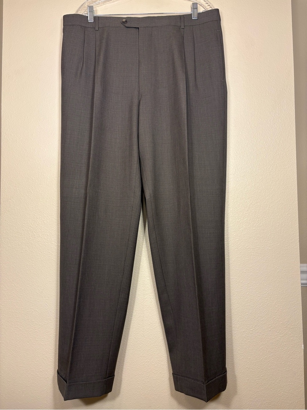 Joseph Abboud Brown Dress Pants with Contrast Trim - Picture 6 of 9